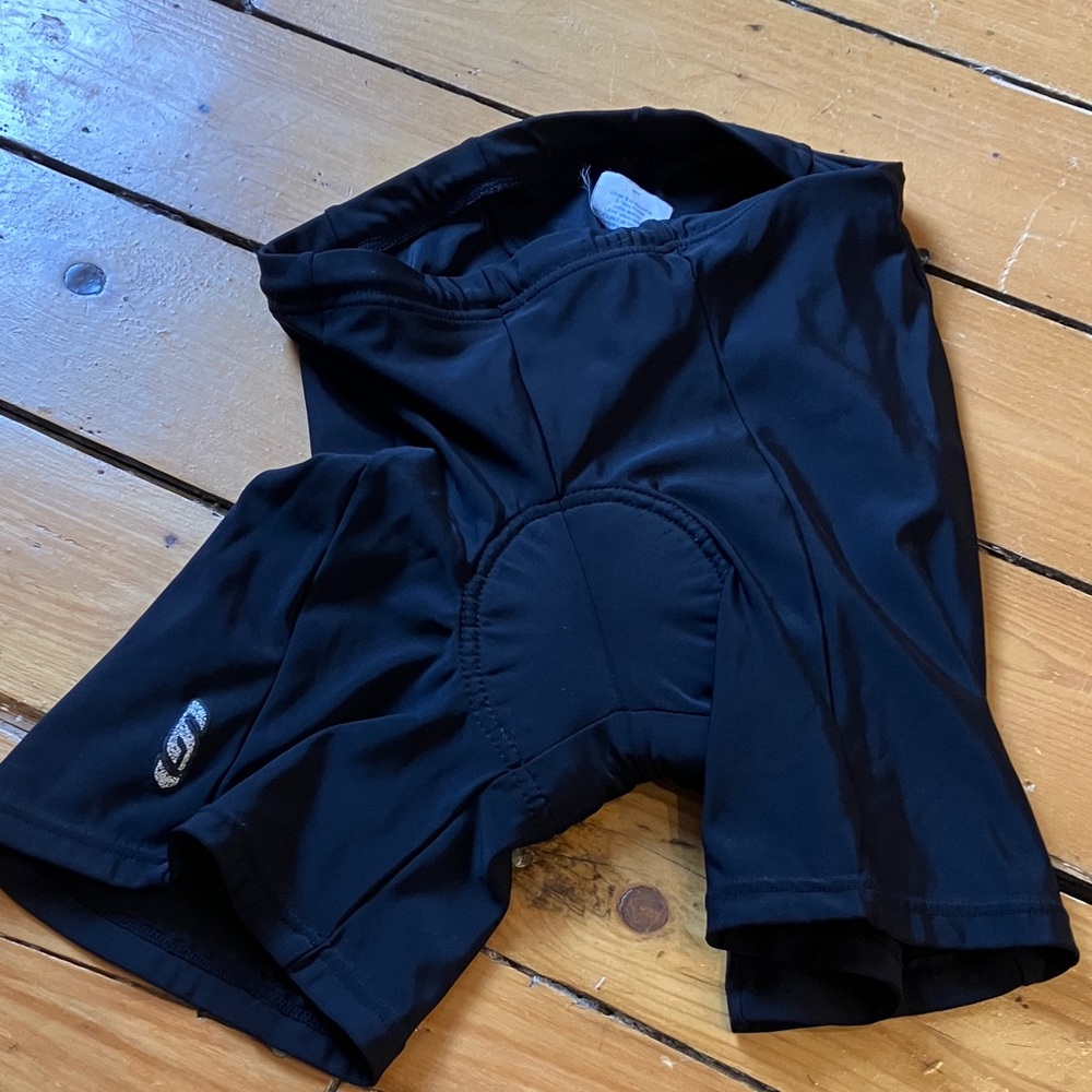 Women's Black Padded Bike Shorts
